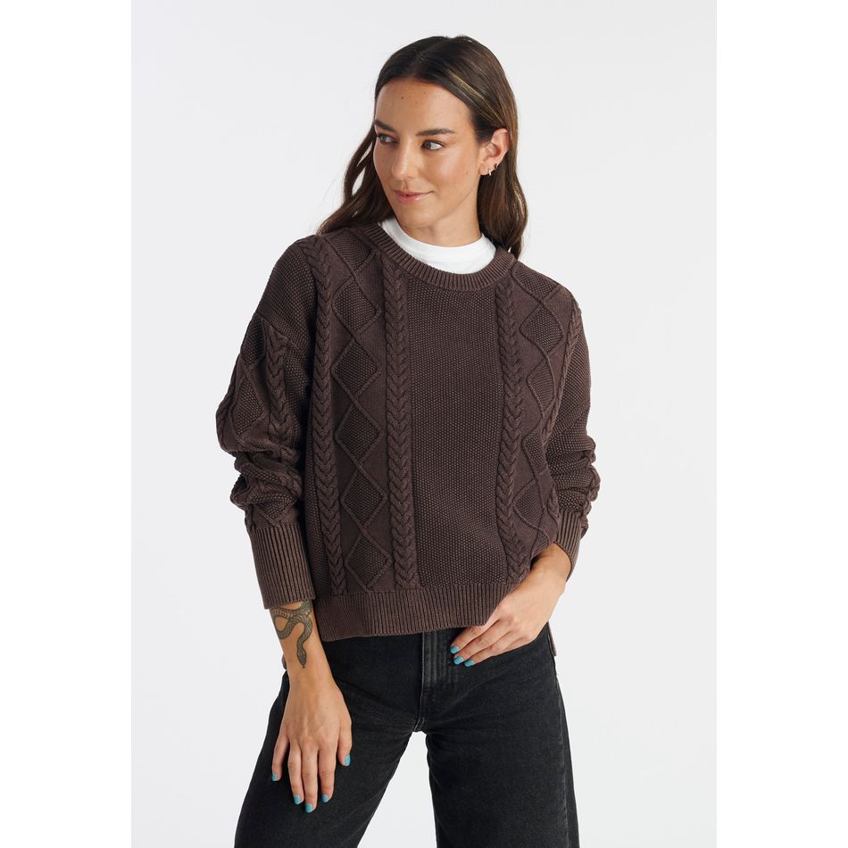 Sweater Michay Casual Chocolate