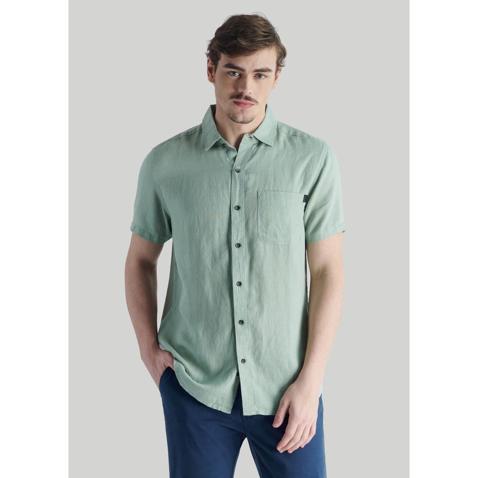 Camisa Taro Casual Turquoise