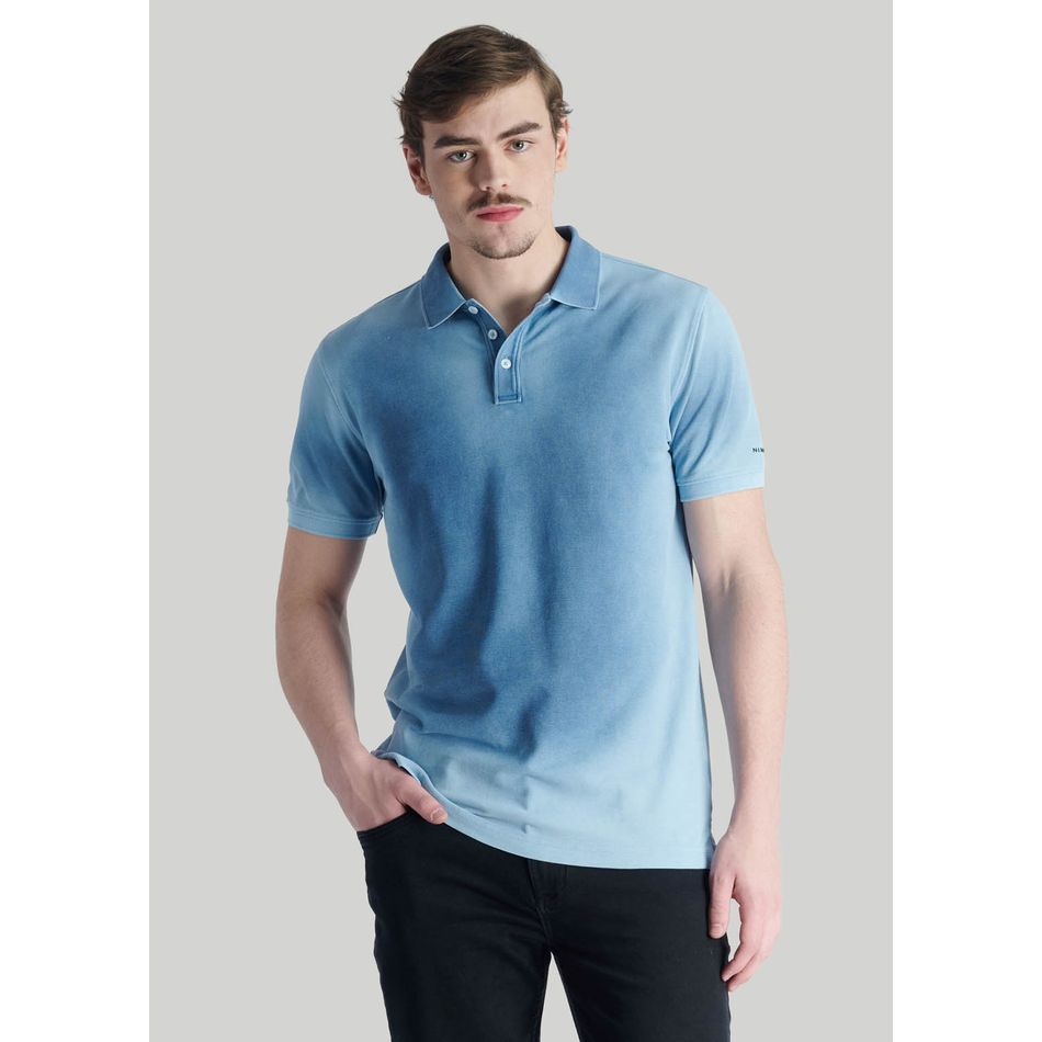 Polera Focal Casual Blue
