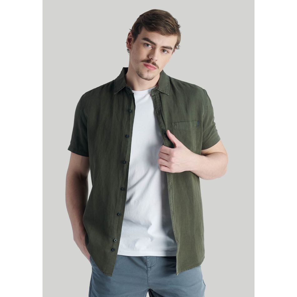 Camisa Algarrobo Charcoal