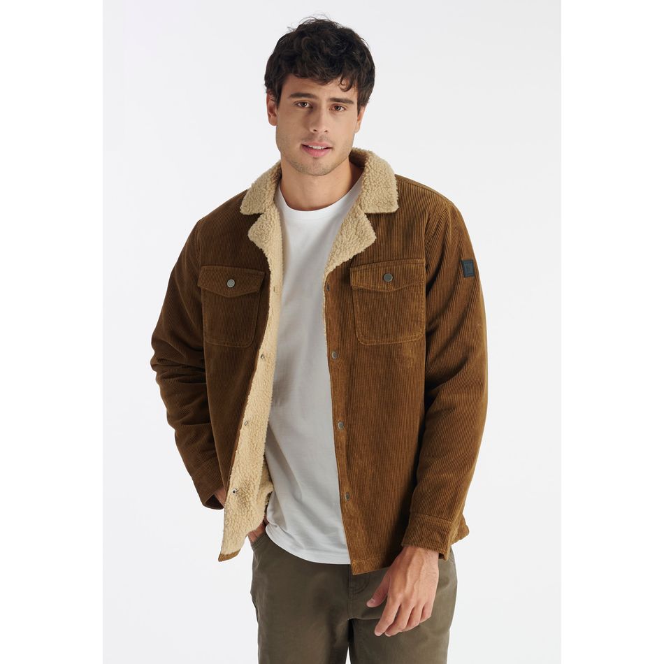 Chaqueta Corduroy Casual Brown