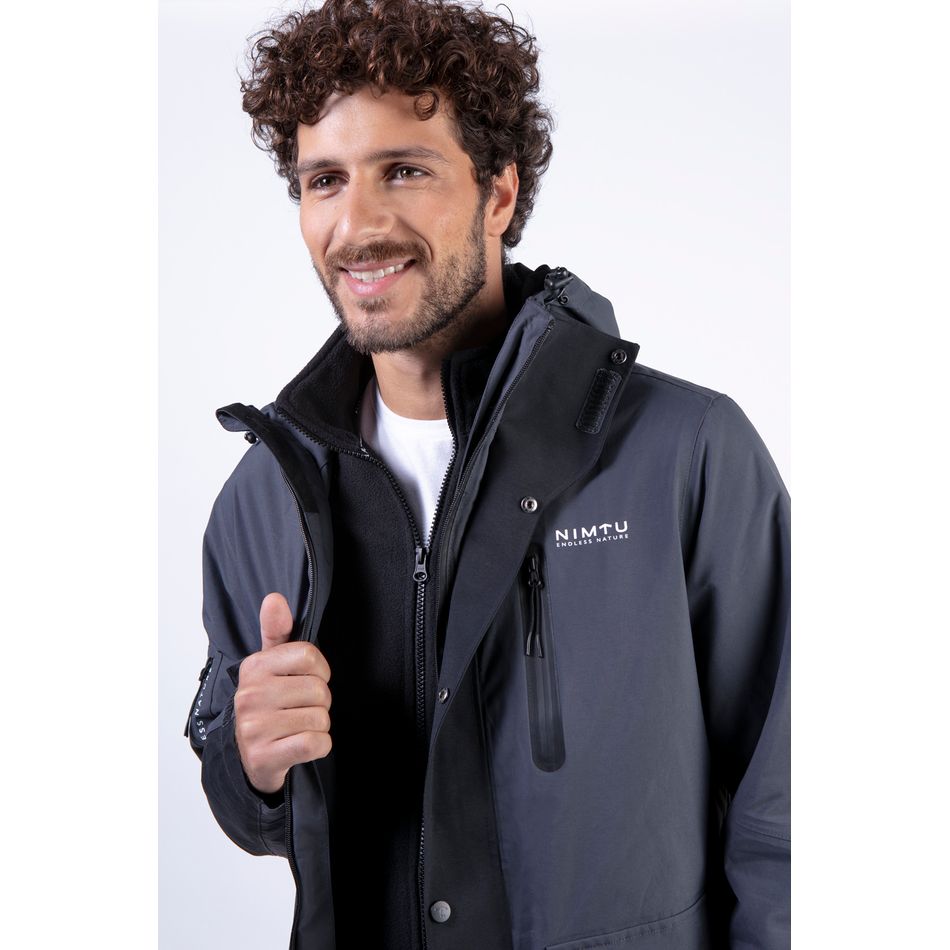 Chaqueta Urbana 3 En 1 Villarrica Black